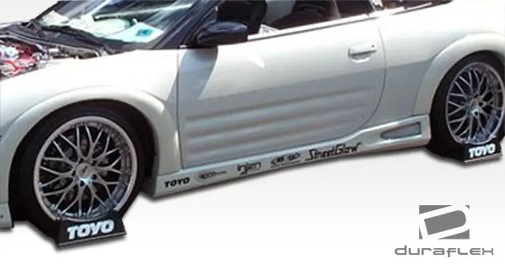 Duraflex Shine Side Skirts Compatible With 2000-2005 Mitsubishi Eclipse - 2 Piece