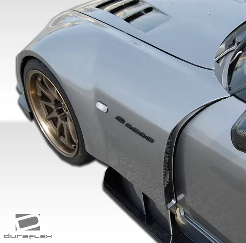 Duraflex AM-S Wide Body Front Fenders Compatible With 2000-2009 Honda S2000 - 2 Piece