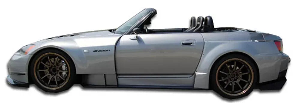 Duraflex AM-S Wide Body Side Skirts Compatible With 2000-2009 Honda S2000 - 6 Piece