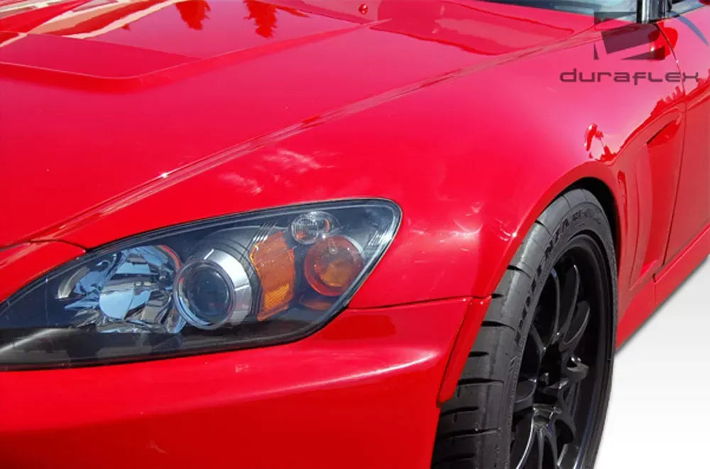 Duraflex A-Sport Front Fenders Compatible With 2000-2009 Honda S2000 - 6 Piece