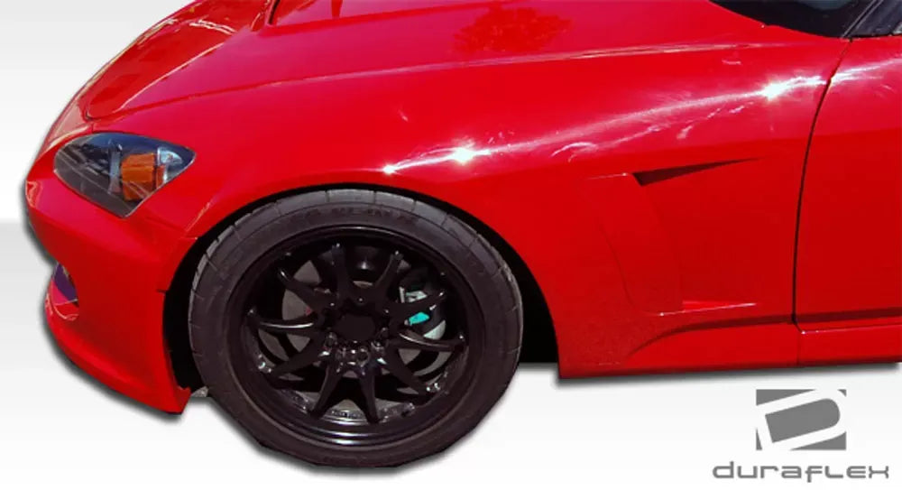 Duraflex A-Sport Front Fenders Compatible With 2000-2009 Honda S2000 - 6 Piece