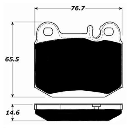 Porterfield Brake Pads for 2005 MERCEDES-BENZ ML500