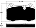 Porterfield Brake Pads for 2004 MASERATI QUATTROPORTE