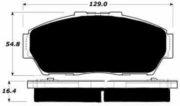 Porterfield Brake Pads for 1995 HONDA CIVIC Sedan LX w/ ABS