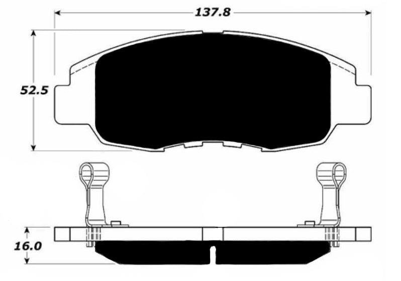 Porterfield Brake Pads for 2009 HONDA CIVIC Coupe DX