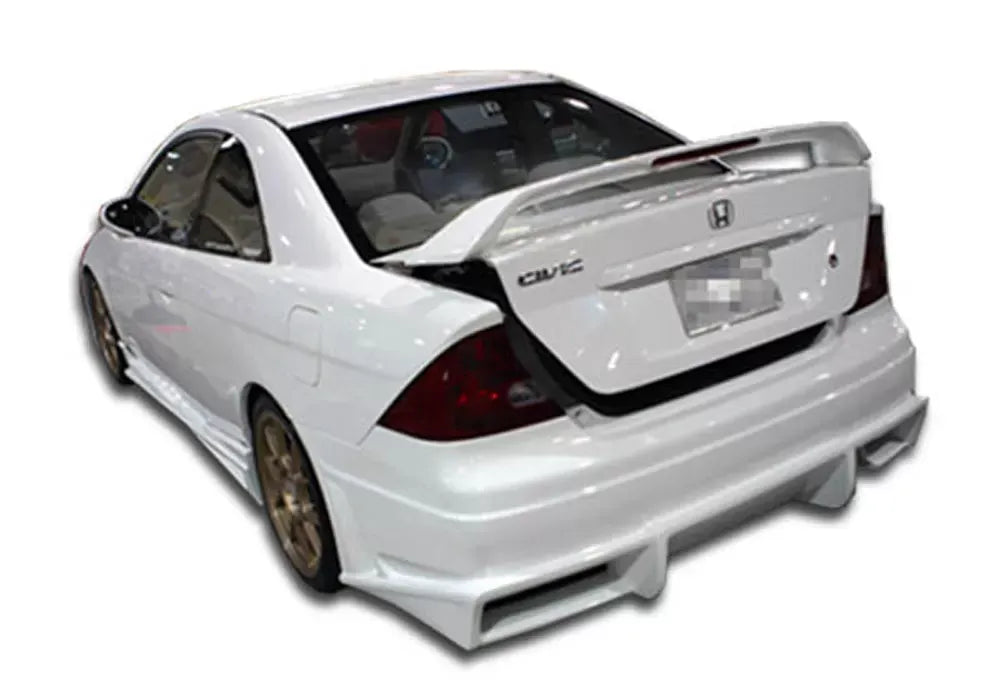 Duraflex Bomber Rear Bumper Cover Compatible With 2001-2005 Honda Civic - 1 Piece