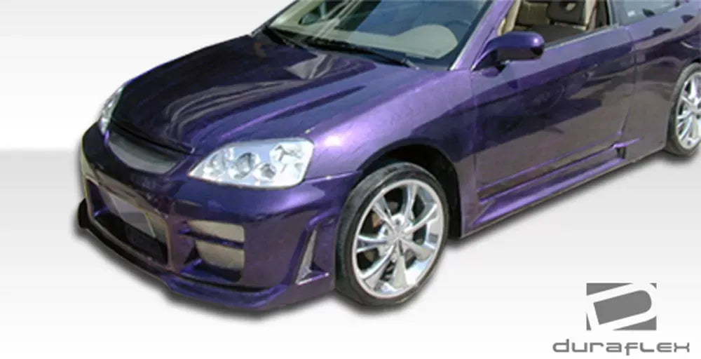 Duraflex R34 Side Skirts Compatible With 2001-2005 Honda Civic 2DR - 2 Piece