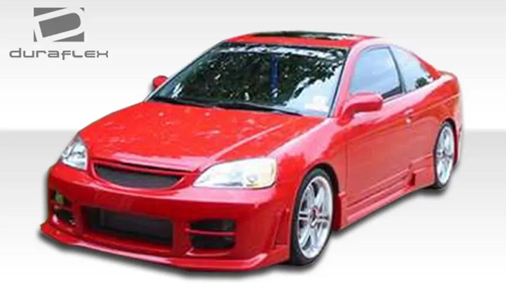 Duraflex R34 Side Skirts Compatible With 2001-2005 Honda Civic 2DR - 2 Piece