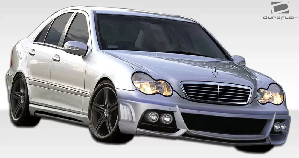 Duraflex W-1 Side Skirts Compatible With 2001-2007 Mercedes C Class - 2 Piece