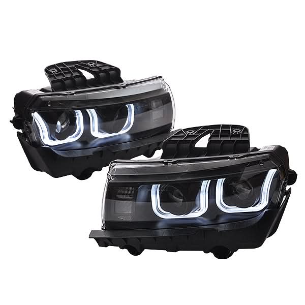 2010-2013 5TH to 6TH Gen Camaro ZL1 Front Bumper + Headlights + DRL