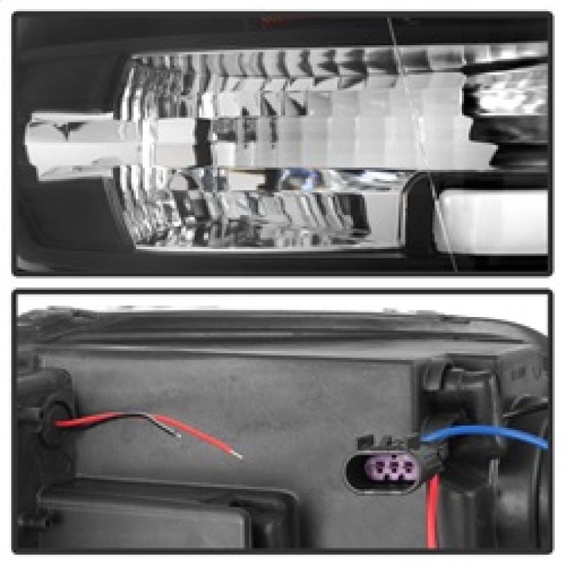 Spyder 09-16 Dodge Ram 1500 Version 2 Headlights Light Bar DRL Black PRO-YD-DR09V2-LBDRL-BK 5084811
