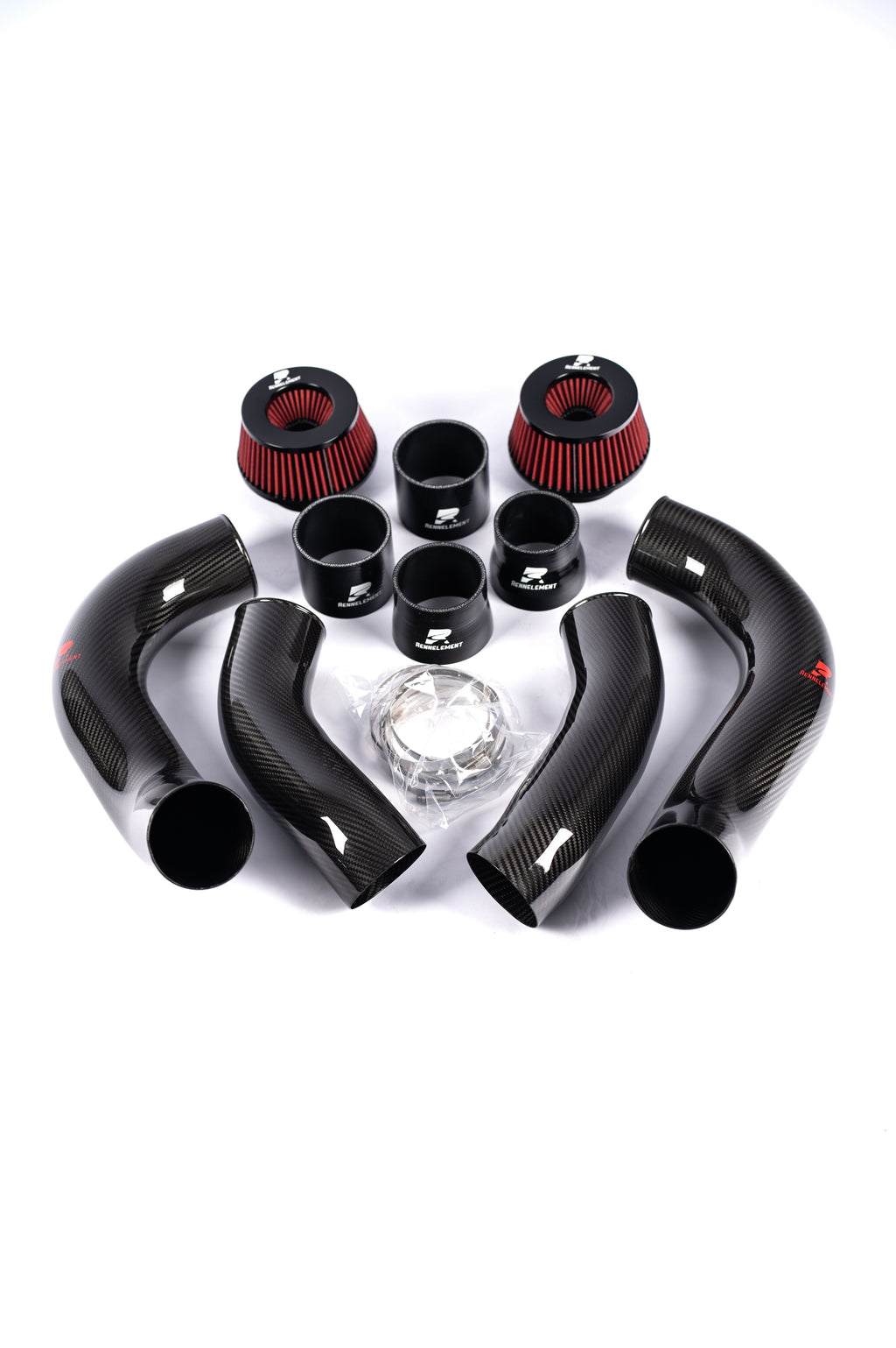RENNELEMENT G90/G99 M5 3.5” Dry Carbon Fiber Front Mount Intake System