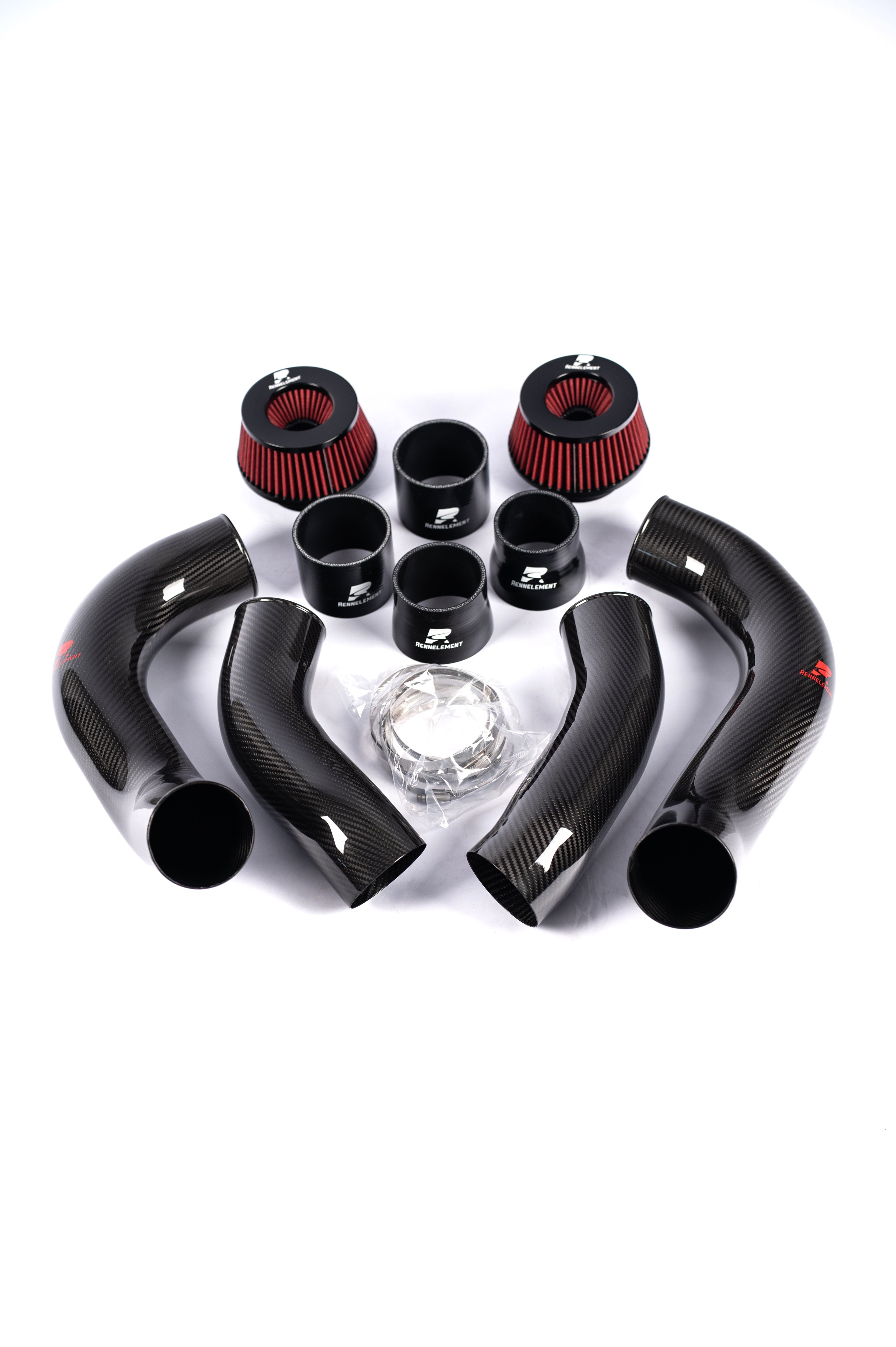 RENNELEMENT G90/G99 M5 3.5” Dry Carbon Fiber Front Mount Intake System