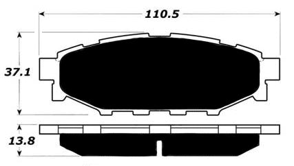 Porterfield Brake Pads for 2010 SUBARU IMPREZA OUTBACK