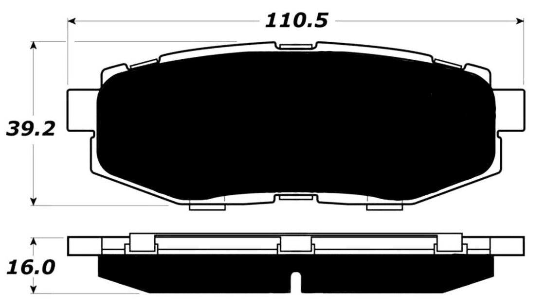 Porterfield Brake Pads for 2012 SUBARU LEGACY SEDAN 2.5 GT