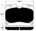 Porterfield Brake Pads for 1996 TOYOTA SUPRA Turbo