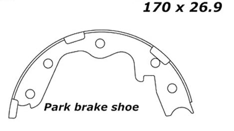 Porterfield Brake Shoes for 1996 NISSAN 300ZX Turbo