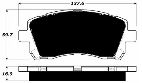 Porterfield Brake Pads for 2001 SUBARU LEGACY SEDAN GT