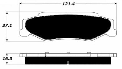 Porterfield Brake Pads for 1999 CHEVROLET CORVETTE