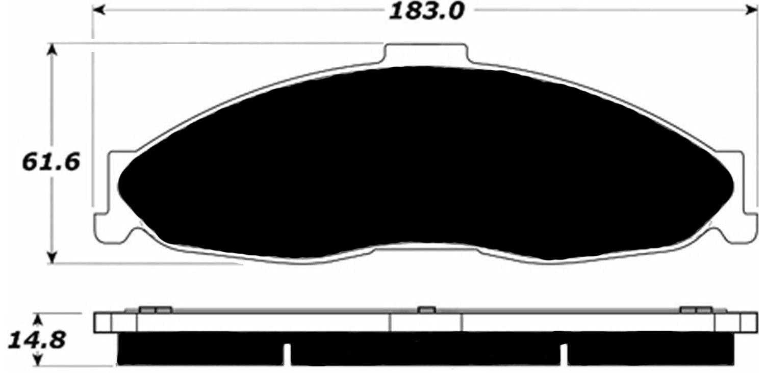 Porterfield Brake Pads for 2000 PONTIAC FIREBIRD