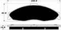 Porterfield Brake Pads for 1999 PONTIAC FIREBIRD