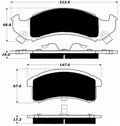 Porterfield Brake Pads for 1995 PONTIAC FIREBIRD w/Rear Discs
