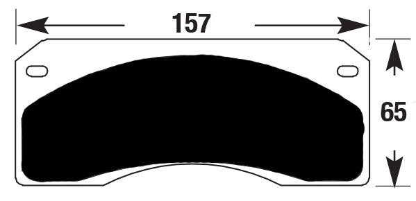 Porterfield Brake Pads for 1966 CHEVROLET CORVETTE Dual Pin