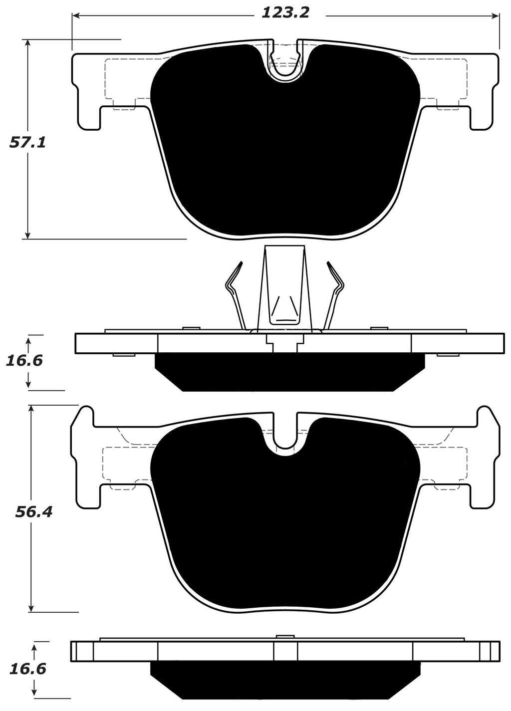 Porterfield Brake Pads for 2014 BMW 435i/xDrive/GT Base - M Sport Pkg w/340mm FD
