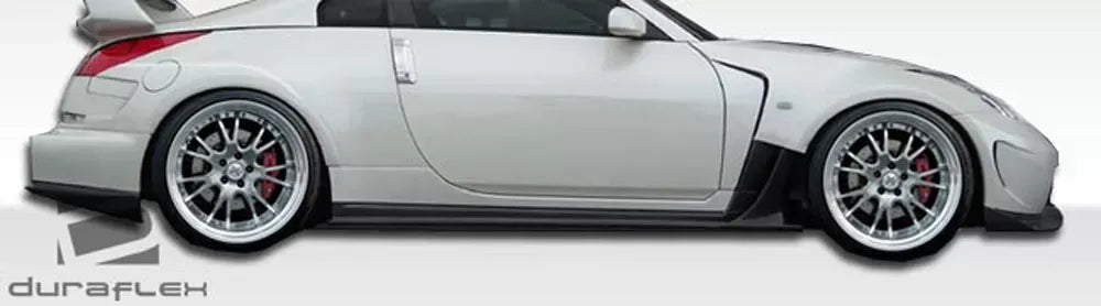 Duraflex AM-S Wide Body Side Skirts Compatible With 2003-2008 Nissan 350Z - 2 Piece