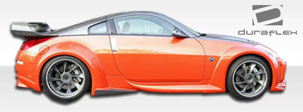 Duraflex Vader 3 Wide Body Side Skirts Compatible With 2003-2008 Nissan 350Z - 2 Piece