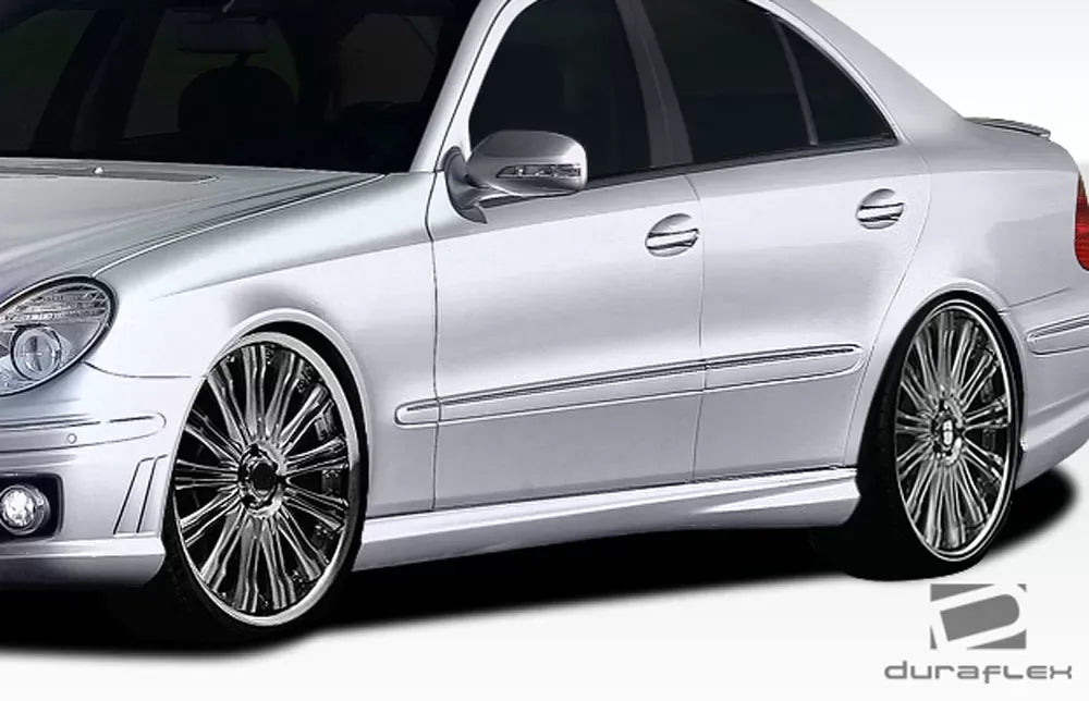 Duraflex E63 Look Side Skirts Compatible With 2003-2009 Mercedes E Class - 2 Piece