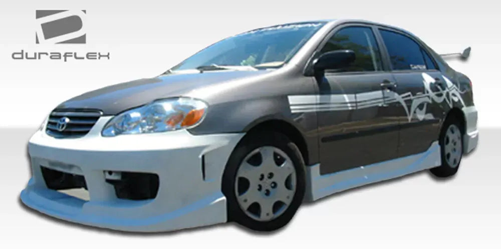 Duraflex Drifter Front Bumper Cover Compatible With 2003-2008 Toyota Corolla - 1 Piece