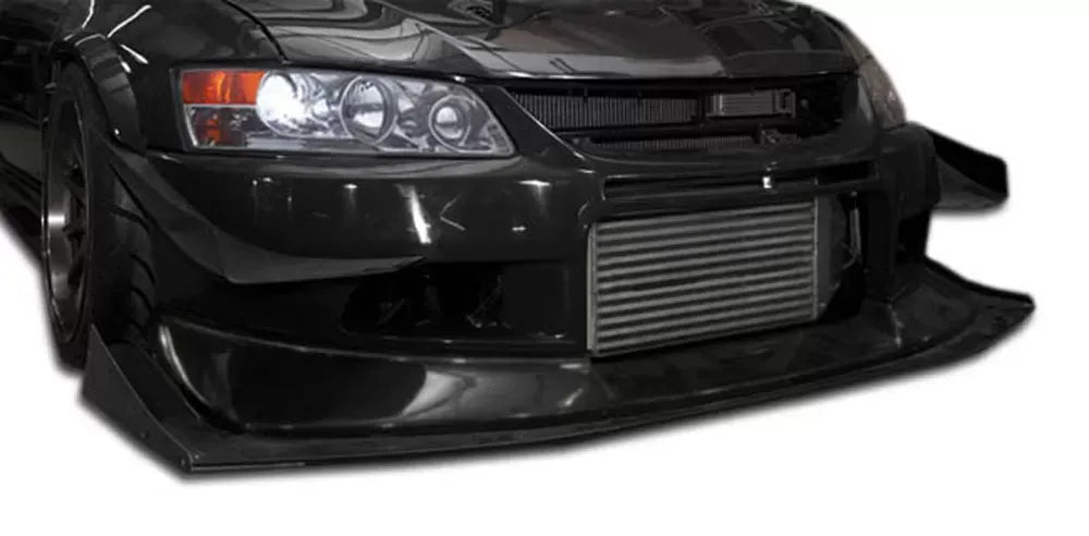 Duraflex VT-X Wide Body Front Lip Spoiler Compatible With 2003-2006 Mitsubishi Evolution - 1 Piece