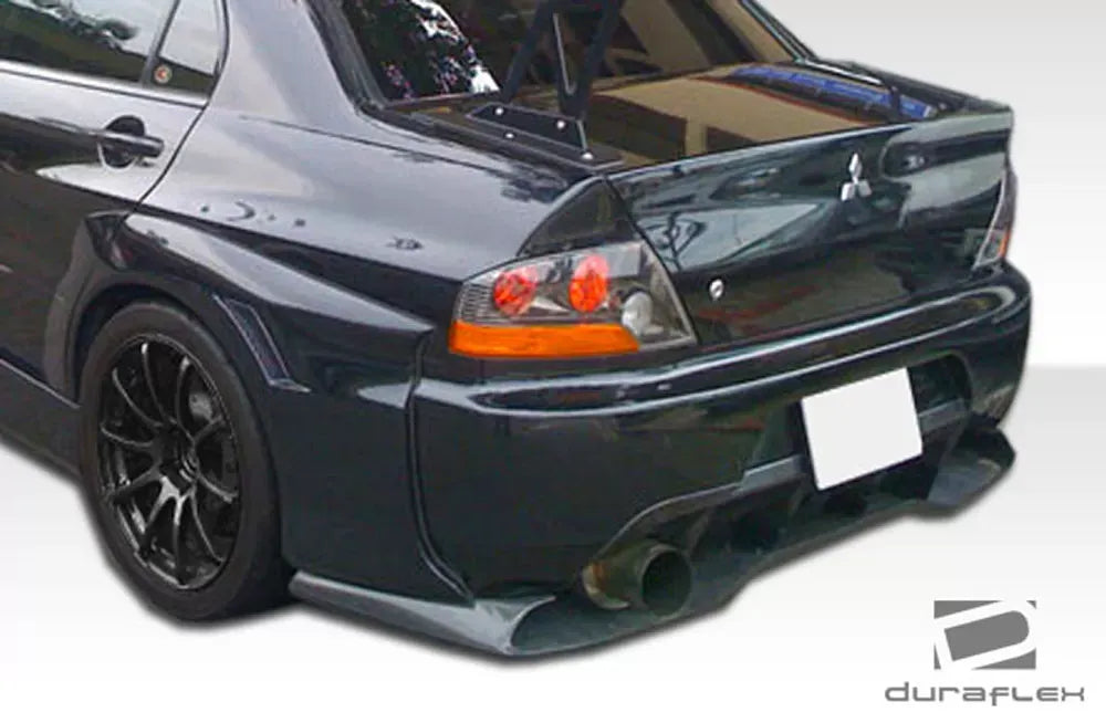 Duraflex VT-X Wide Body Rear Lip Add On Spoiler Compatible With 2003-2006 Mitsubishi Evolution - 1 Piece