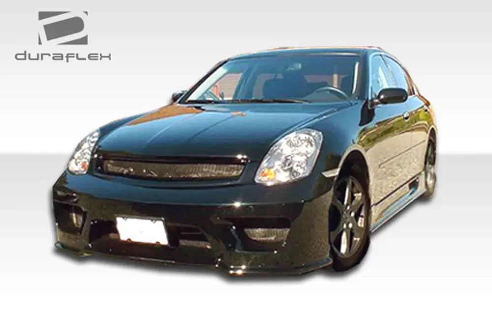 Duraflex Sigma Front Bumper Cover Compatible With 2003-2004 Infiniti G Sedan - 1 Piece