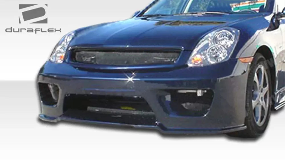 Duraflex Sigma Front Bumper Cover Compatible With 2003-2004 Infiniti G Sedan - 1 Piece