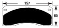 Porterfield Brake Pads for 1968 CHEVROLET CORVETTE Dual Pin