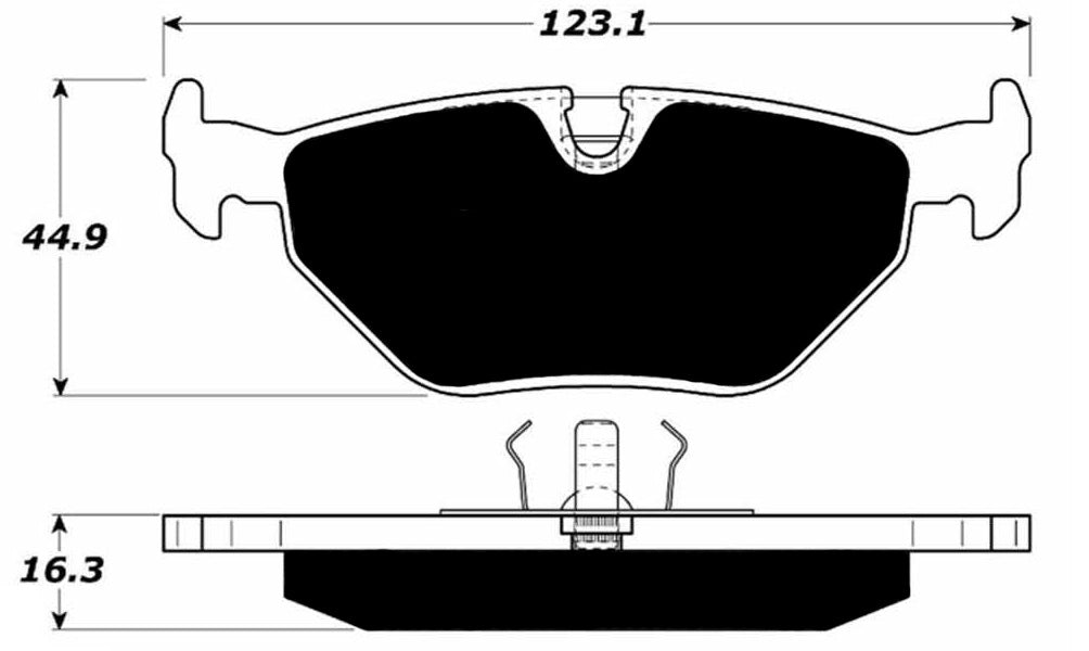 Porterfield Brake Pads for 1993 BMW 750iL