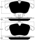 Porterfield Brake Pads for 2006 JAGUAR S TYPE