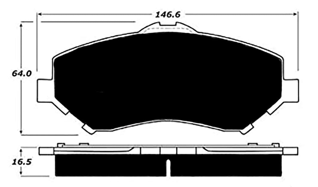 Porterfield Brake Pads for 2010 DODGE CARAVAN / GRAND CARAVAN