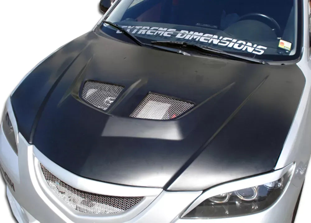 Duraflex Evo Hood Compatible With 2004-2009 Mazda 3 - 1 Piece