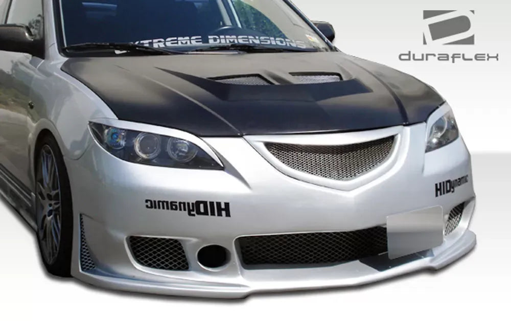 Duraflex Evo Hood Compatible With 2004-2009 Mazda 3 - 1 Piece