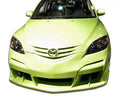 Duraflex Raven Front Bumper Cover Compatible With 2004-2009 Mazda 3 - 1 Piece