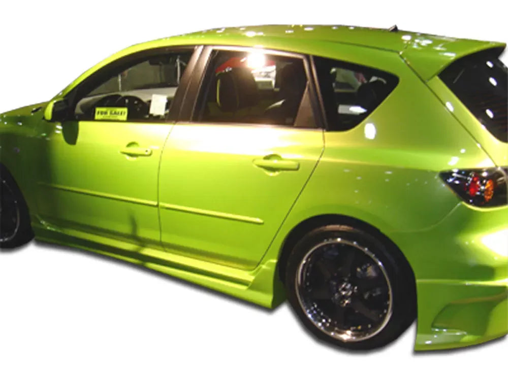 Duraflex Raven Side Skirts Compatible With 2004-2009 Mazda 3 - 2 Piece