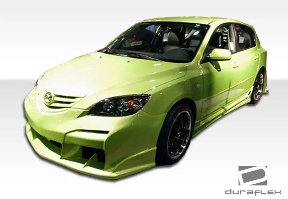 Duraflex Raven Side Skirts Compatible With 2004-2009 Mazda 3 - 2 Piece