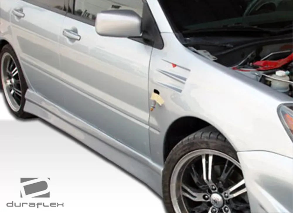 Duraflex Walker Side Skirts Compatible With 2004-2007 Mitsubishi Lancer - 2 Piece
