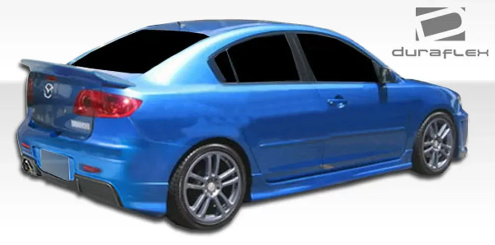 Duraflex I-Spec Rear Bumper Cover Compatible With 2004-2009 Mazda 3 - 1 Piece
