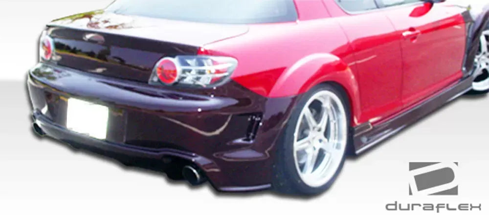 Duraflex GT Competition Rear Bumper Cover Compatible With 2004-2011 Mazda RX8 - 1 Piece