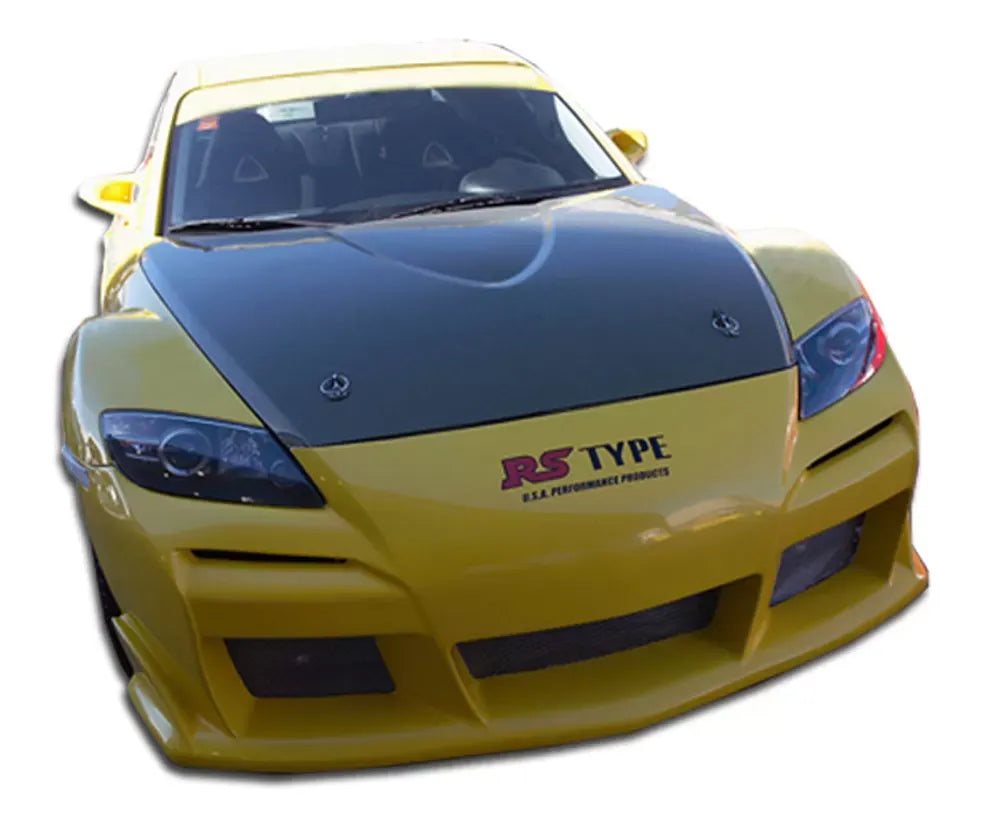 Duraflex Raven Front Bumper Cover Compatible With 2004-2008 Mazda RX8 - 1 Piece