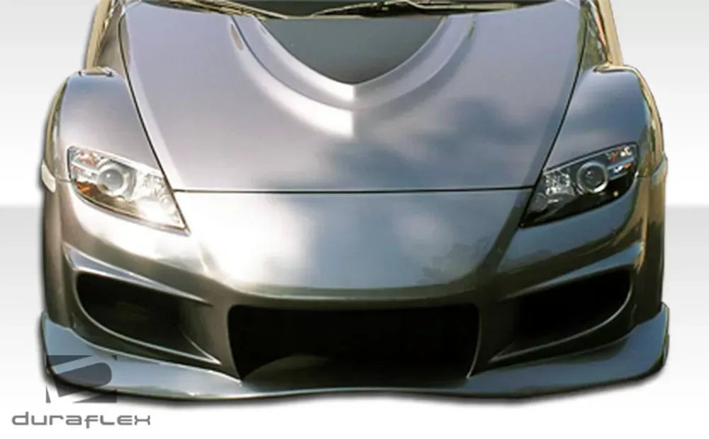 Duraflex Vader Front Bumper Cover Compatible With 2004-2008 Mazda RX8 - 1 Piece
